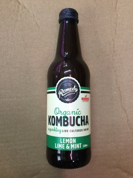 Organic Kombucha Lemon  Lime & Mint