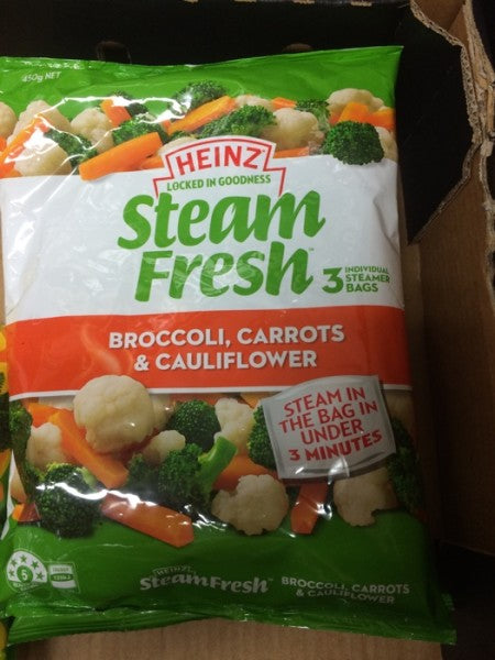 Steam Fresh Broccoli Carrot And Cauliflower