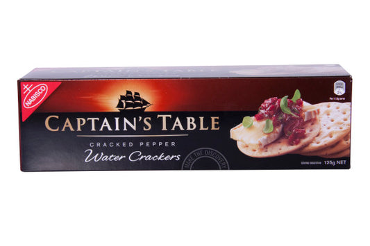 Captain's Table Cracked Pepper Water Crackers