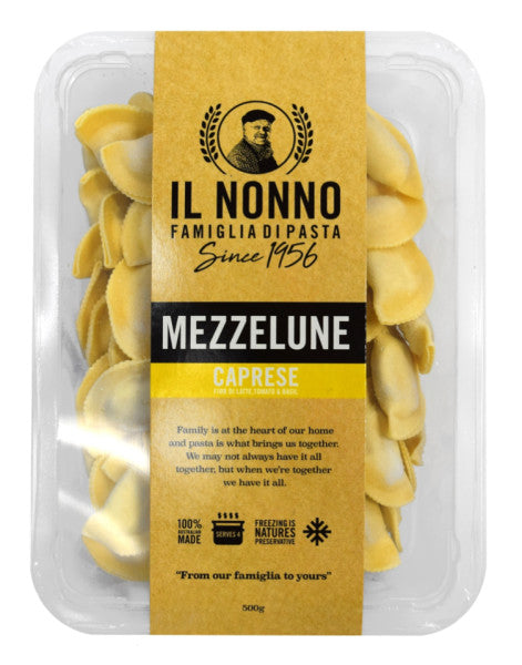 Mezzelune Caprese Fior di Latte  Tomato & Basil 