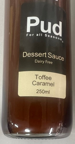 Desssert sauce toffee caramel