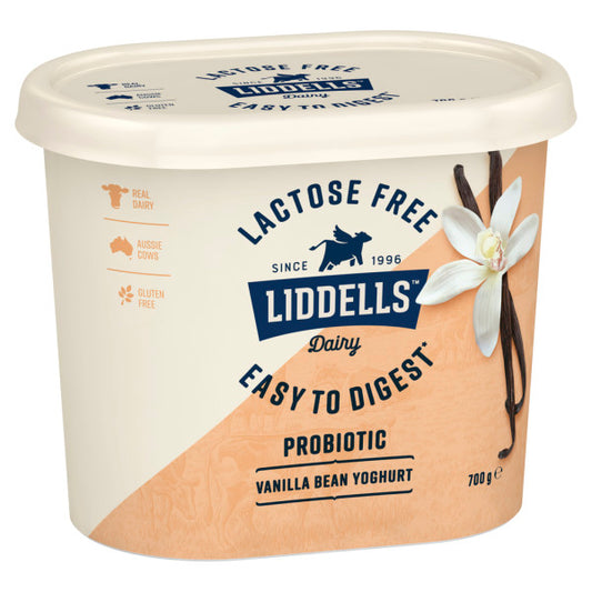Liddells Lactose Free Probiotic Vanilla Yoghurt 700g