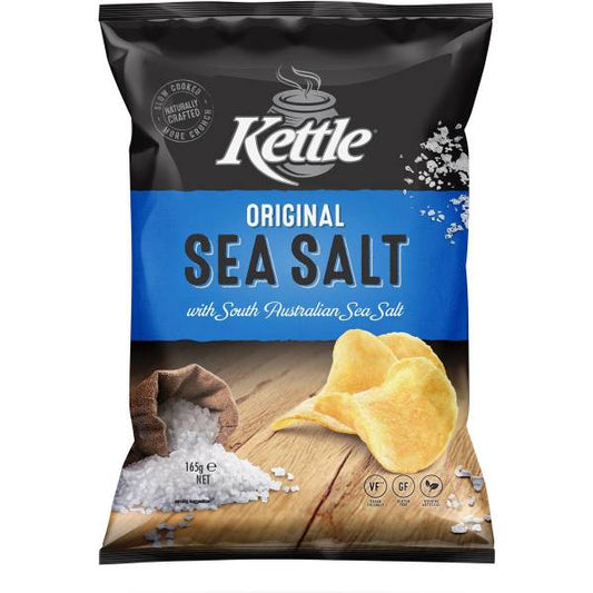 KETTLE CHIPS SEA SALT 165GM