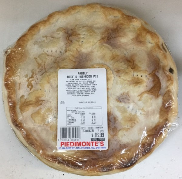 Family Beef & Mushroom Pie