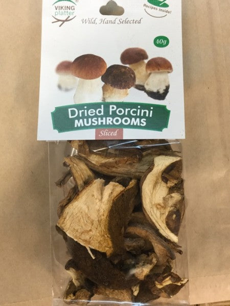 Dried Porcini Mushrooms Sliced