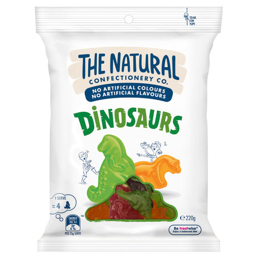 The Natural Confectionery Co. Dinosaurs 220g