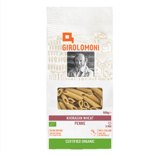  Organic Khorasan Wheat Penne  | 500g | Girolomoni | YG-RO3-197 | RO-022565