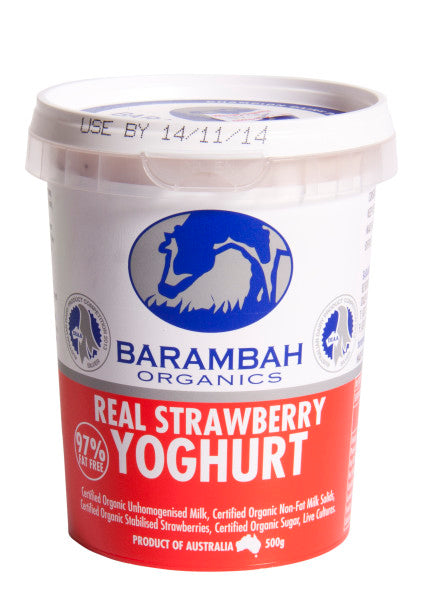 Organic Real Strawberry Yoghurt Lactose Free