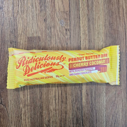 Peanut butter bar cherry coconut