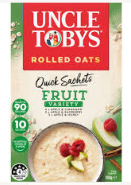 Rolled Oats Quick Sachets Fruit Variety 