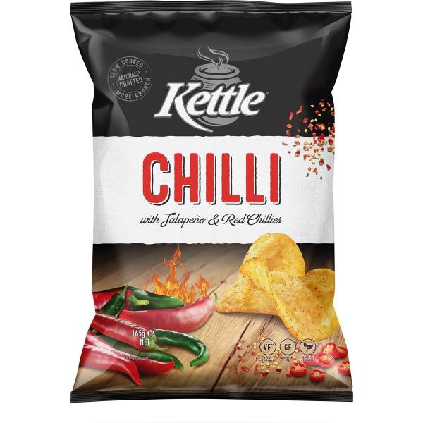 KETTLE CHIPS CHILLI 165GM