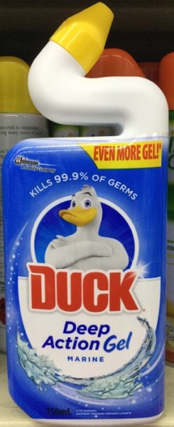 Duck Deep Action Gel Toilet Bowl Cleaner Marine