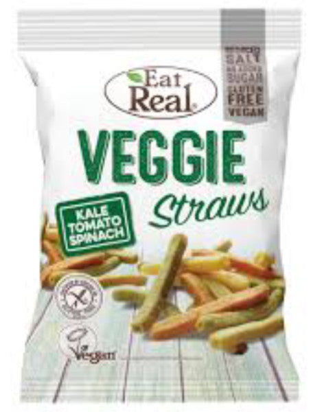 Gluten Free Vegan Veggie Straws Kale  Tomato & Spinach