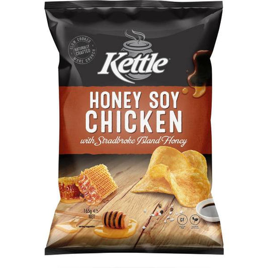 KETTLE CHIPS HONEY SOY CHICKEN 165GM