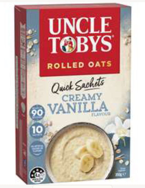 Rolled Oats Quick Sachets Creamy Vanilla Flavour 
