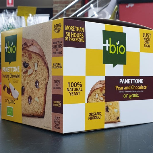 Panettone 'pear and chocolate' organic