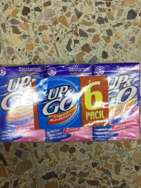 Up & Go 6 Pack Strawberry Flavour