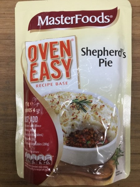 Masterfoods Oven Easy Recipe Shepherds Pie