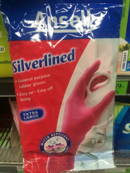 Pink Silverlined Gloves Extra Large