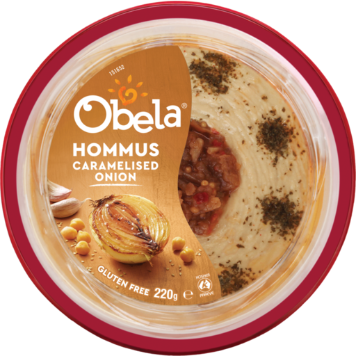 Hommus Garnished Caramelised Onion