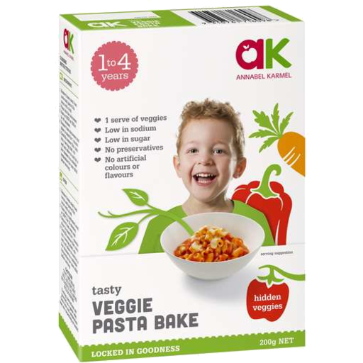 Kid's Tasty Veggie Pasta Bake