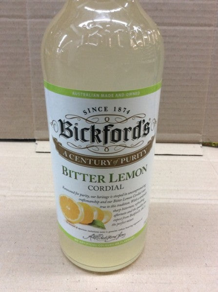 Bickfords Bitter Lemon Cordial