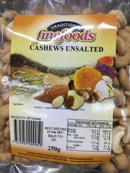 Cashews Unsalted