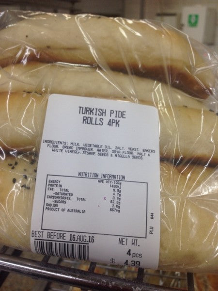 Turkish Pide Rolls 4pk