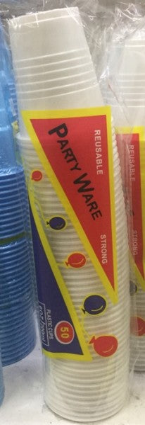 Plastic Cups White 200ml