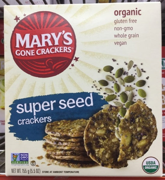 Organic & Gluten Free Super Seed Wholegrain Crackers