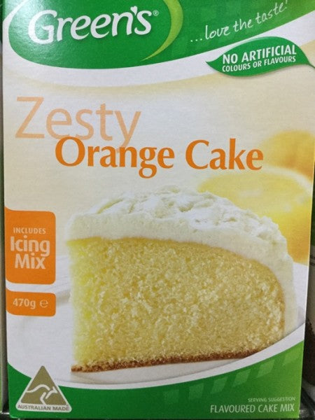 Traditional Zesty Orange Cake Mix