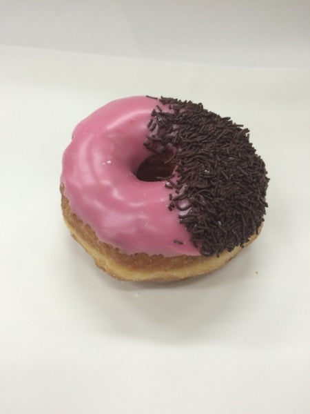 large iced donuts