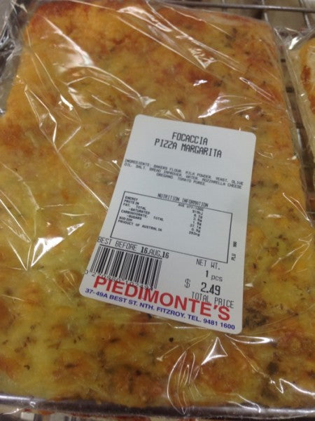 Focaccia Margarita Small