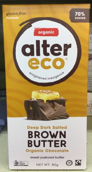 Deep Dark Salted Brown Butter Organic Chocolate