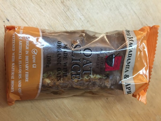 Macadamia & Carob Oat Slice
