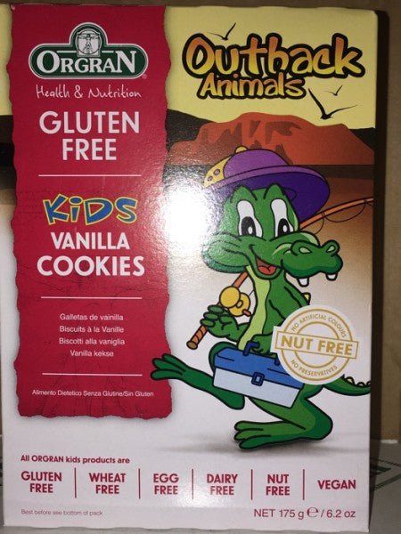 Outback Animals Gluten Free Kids Vanilla Cookies