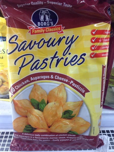Savoury Pastries - Chicken  Asparagus & Cheese - Pastizzis