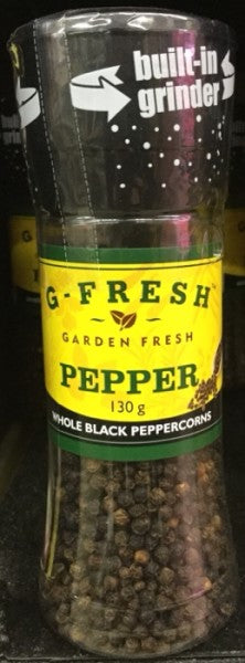 Whole Black Peppercorns Grinder