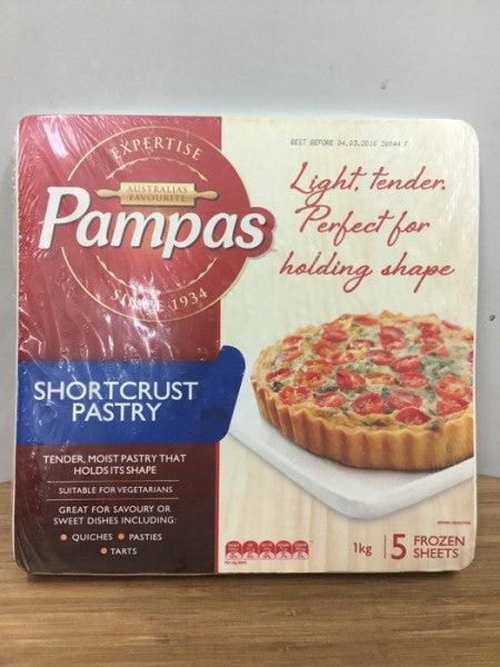 Shortcrust Pastry 5 Frozen Sheets