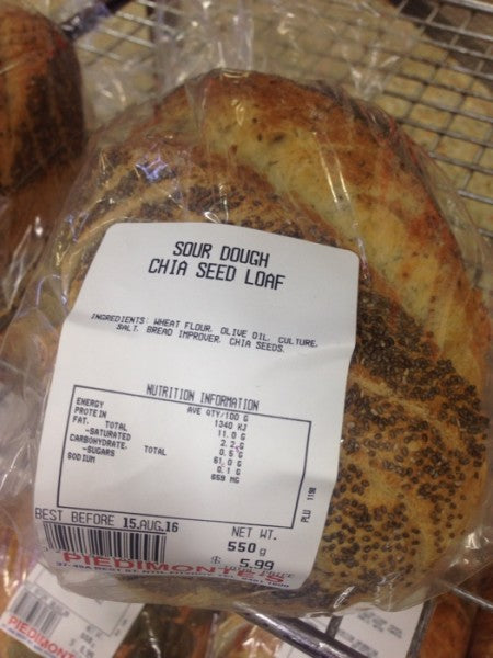 Sour Dough Chia Seed Loaf