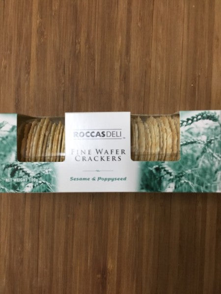 Fine Wafer Crackers Sesame & Poppyseed