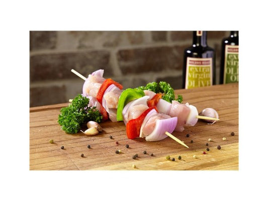 Marinated Chicken Kebabs (with capsicum & onions)