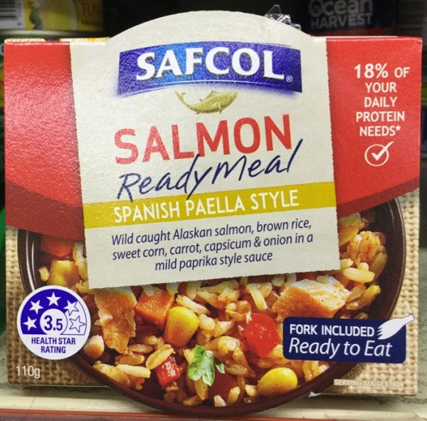 Salmon Ready Meal Spanish Paella Style