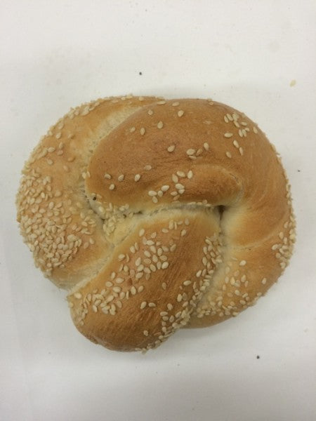 White Knot Roll w/ Sesame Seeds